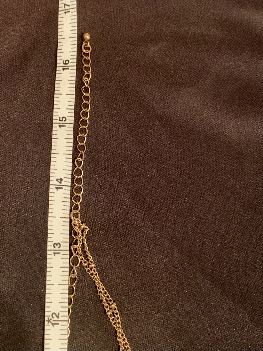 Free People Multi Layer Stone Pendant Gold Necklace - Picture 6 of 7